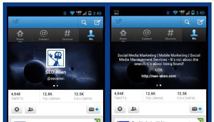 Twitter Mobile Headers