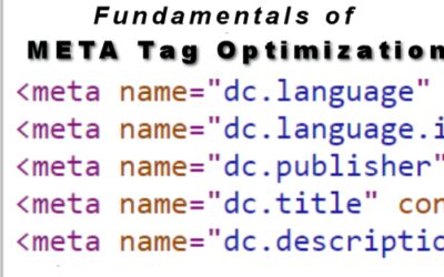 Fundamentals of META Tag Optimization
