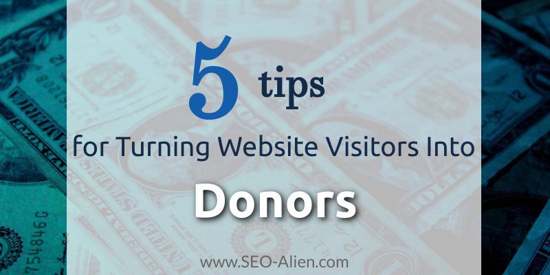 Turning Website Visitor Into Donors