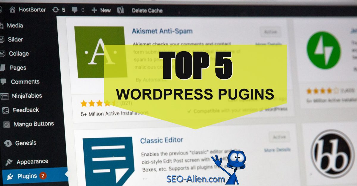 Top 5 WordPress plugins