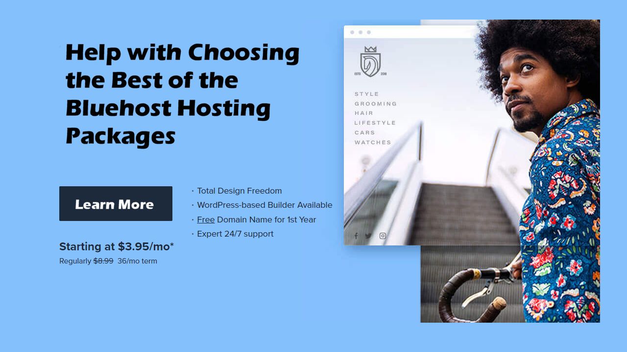 Help Choosing the Best Bluehost Hosting Package