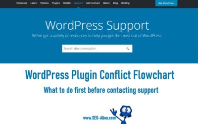 WordPress Plugin Conflict Support Flowchart