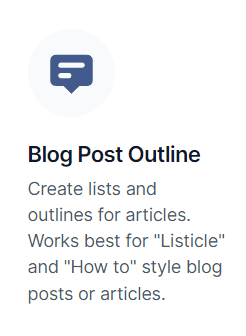 Create a Blog Post Outline Generator