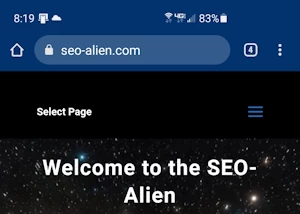 Website Chrome Browser Color Changed Screenshot Alien Chrome Edited