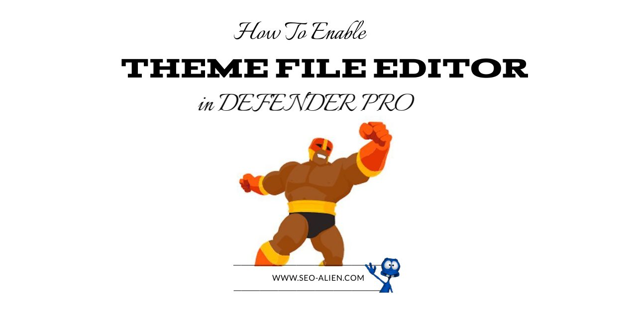 Enable Theme File Editor in Defender Pro