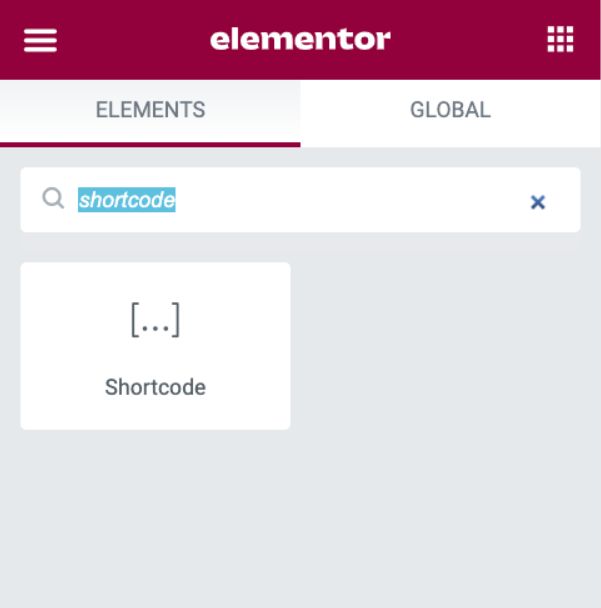 Elementor editor