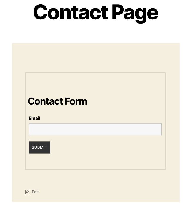 Contact page Contact page