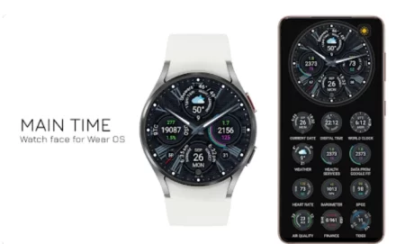 Google Watch Faces - Main Time
