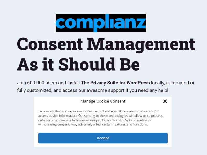 Compliance for WordPress plugin