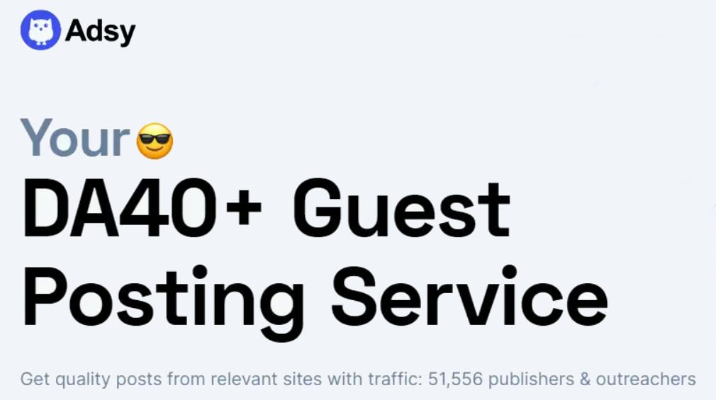 Adsy Guest Posting Service