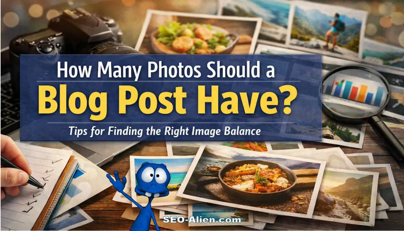 Optimal photo balance for blog posts