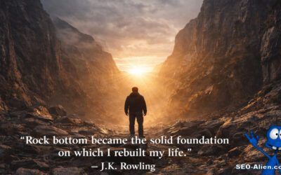 Rock bottom became the solid foundation on which I rebuilt my life.